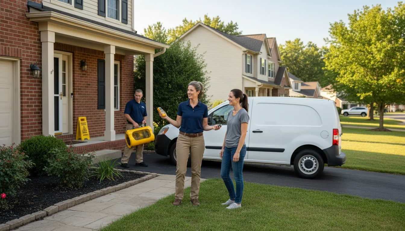 Residential water damage restoration in Richey, MT